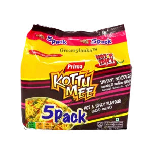 PRIMA KOTTU MEE HOT & SPICY 5 PACK 400g (ප්‍රීමා කොත්තුමී හොට් ඇන්ඩ් ස්පයිසි 5පැක් 400g)
